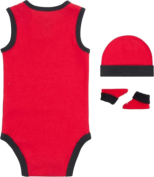 JORDAN 23 JERSEY 3 PIECE INFANT SET - RED