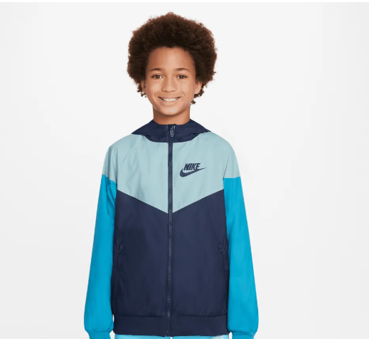 NIKE WINDRUNNER OCEAN BLUE JACKET WOVEN