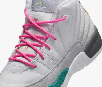 Jordan 12 Retro Vapor Green White GS