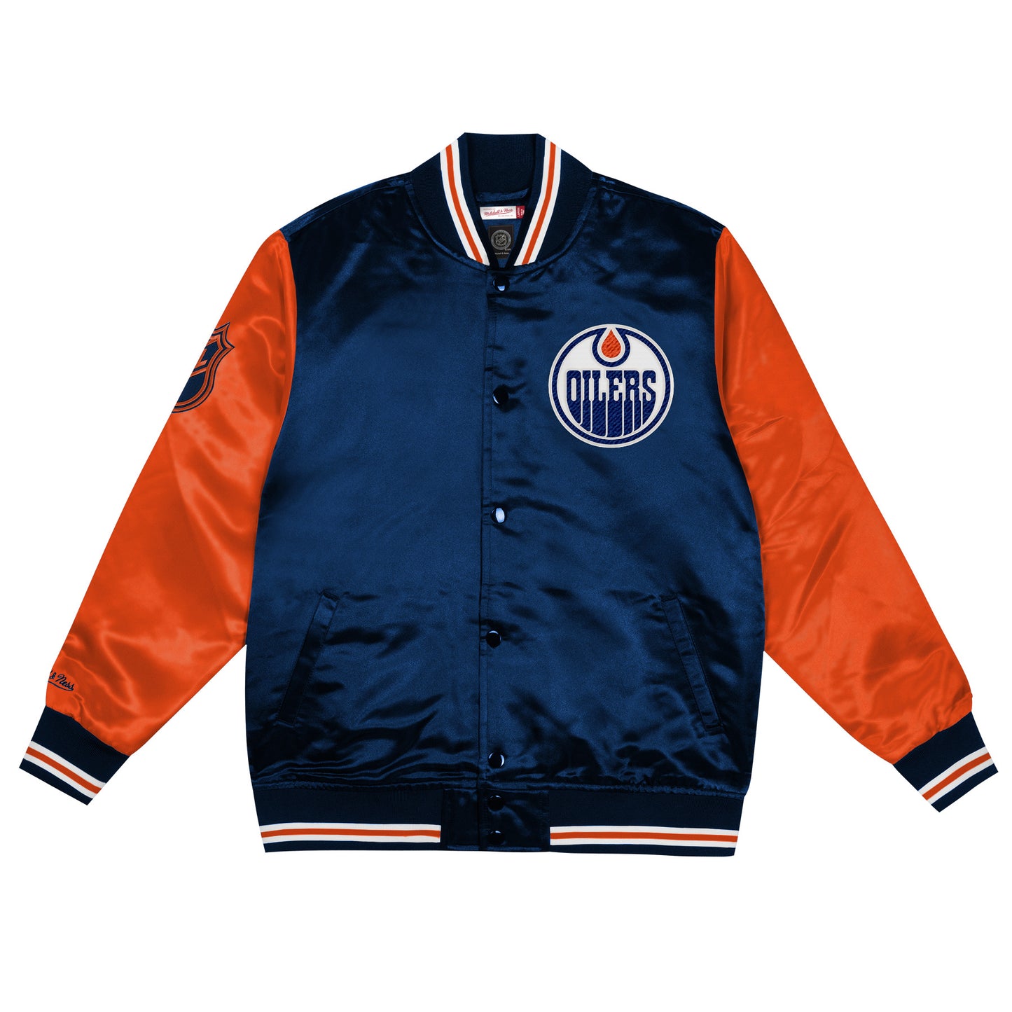 Edmonton Oilers Satin Boys Jacket Mitchell & Ness