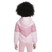 Nike Girls Chevron Puffer Jacket Pink