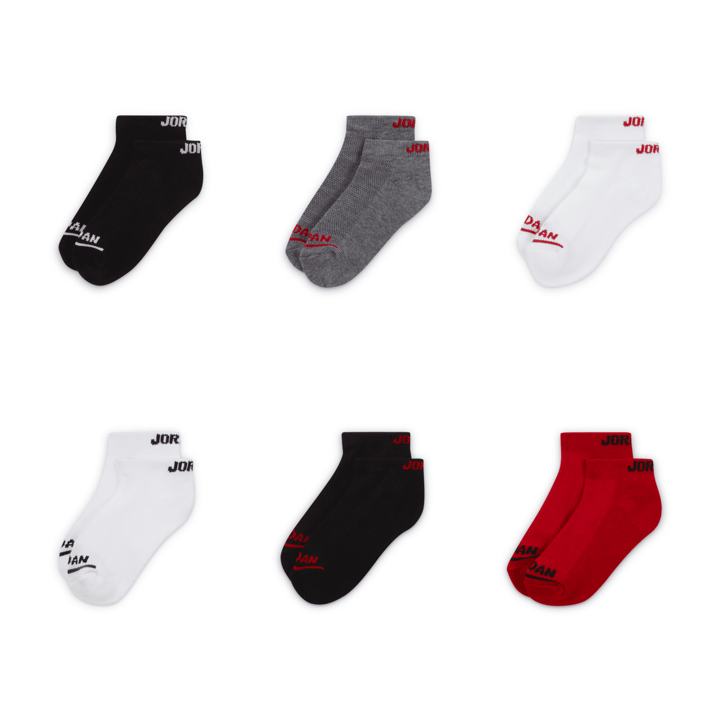 Jordan Big Kids' Legend Crew Socks (6 Pairs)