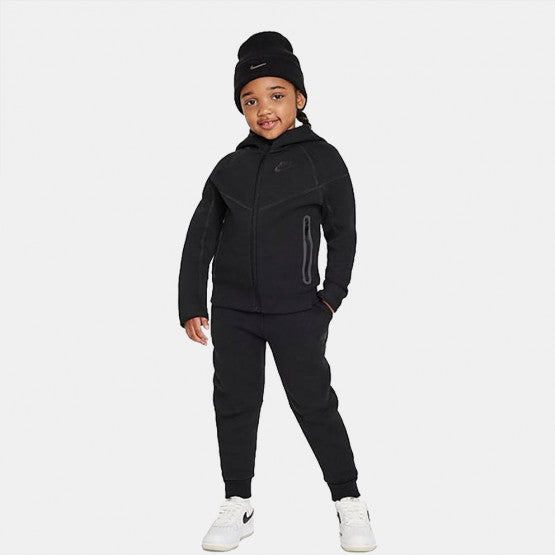 kid NIKE TECH FLEECE 2-PIECE FULL-ZIP SET (BLACK)