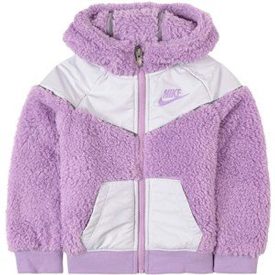 Nike Babies' Purple Teddy Hoodie