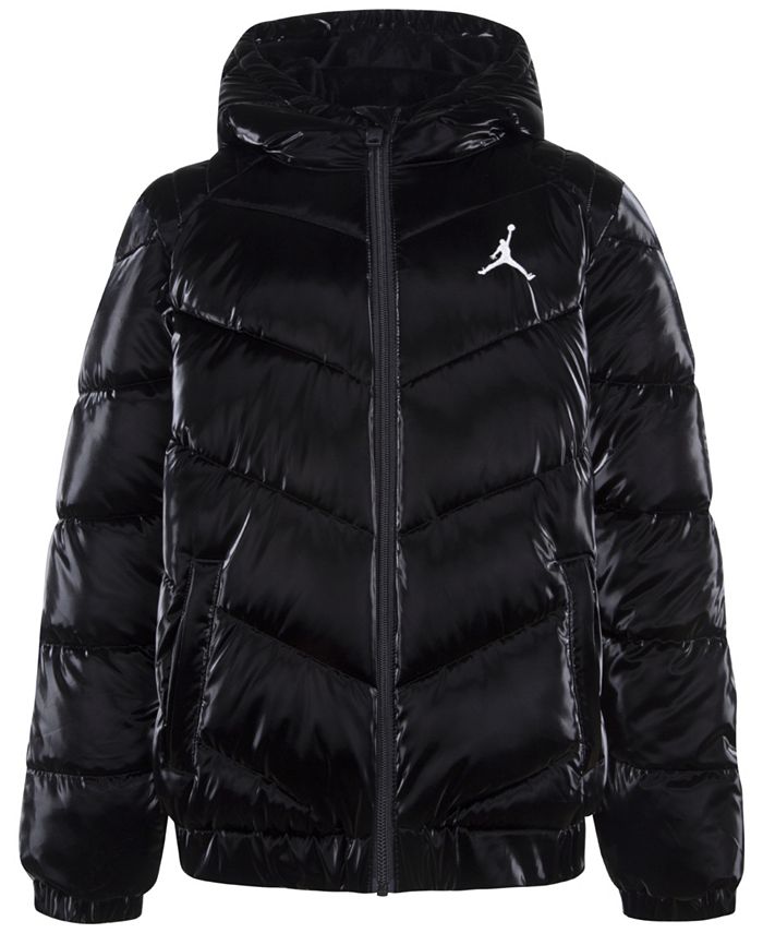 JORDAN Shiny Chevron Quitling Jacket (Filles)