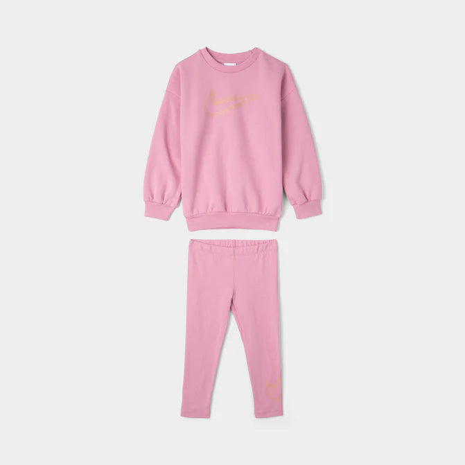 Nike Infant Girls' Crewneck And Tights Set / Elemental Pink