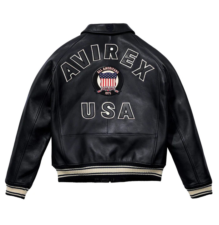 AVIREX U.S.A. CLASSIC ICON LEATHER JACKET
