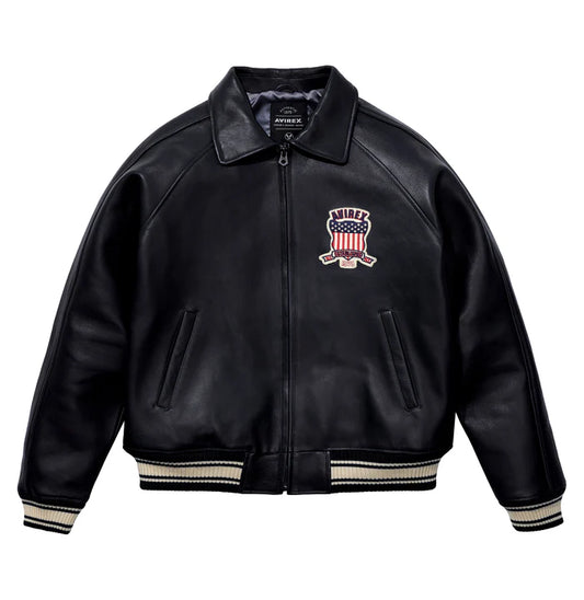 AVIREX U.S.A. CLASSIC ICON LEATHER JACKET