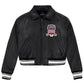CROPPED AVIREX U.S.A. CLASSIC ICON LEATHER JACKET