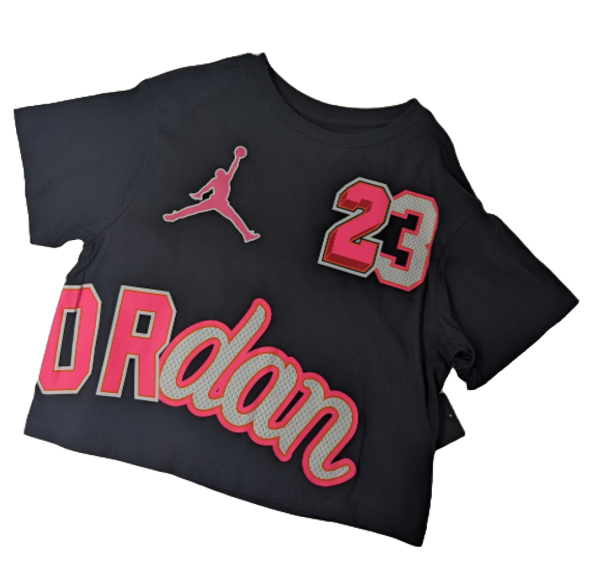 Girls' Jordan Brand T-Shirt - Black - Pink