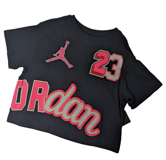 Girls' Jordan Brand T-Shirt - Black - Pink