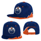 Youth Edmonton Oilers Mitchell & Ness Rising Tide Snapback Hat