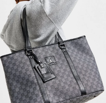 Jordan  MONOGRAM TOTE BAG - SMOKE GREY