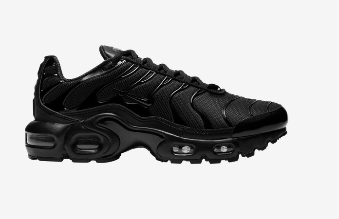 Nike Air Max Plus Black Suede Silver