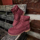Timberland Kids Burgundy Nubuck
