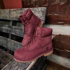 Timberland Kids Burgundy Nubuck