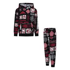 Jordan Younger Kids' Brooklyn Printed Fleece 2-Piece Pullover Hoodie Set
