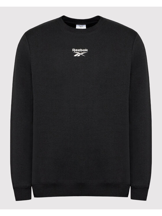 Reebok - Sweat Crewneck A Bandes Reebok Identity Tape HB5974 Noir