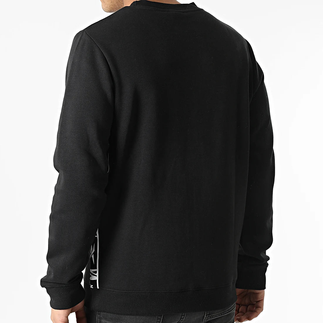 Reebok - Sweat Crewneck A Bandes Reebok Identity Tape HB5974 Noir