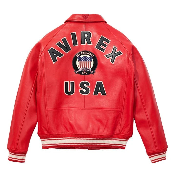 AVIREX U.S.A. CLASSIC ICON LEATHER JACKET